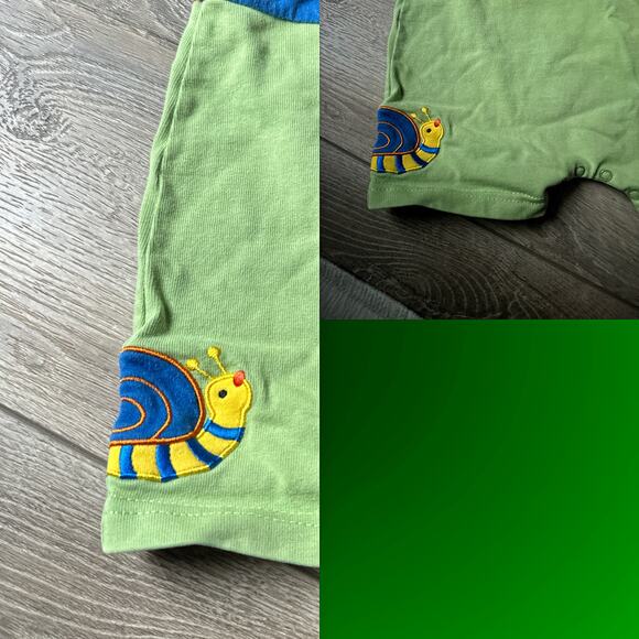 Le Top Frog Romper - Size 9 Months - Color Block Design - Picture 3 of 7